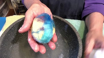Wet felting an Egg - Part 1
