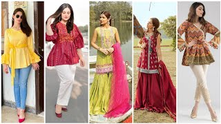 2021 latest short frocks and kurti designs for summer dresses