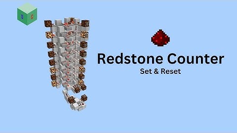 Redstone Binary Counter (Set & Reset)