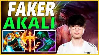 ⚡FAKER AKALI MID GAMEPLAY⚡SEASON 12 LEAGUE OF LEGENDS