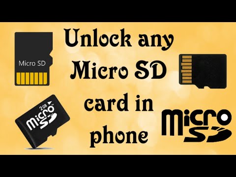 Video: How To Unlock A Memory Card In Your Phone