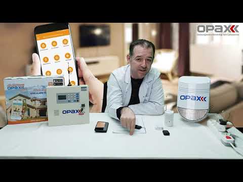 OPAX-2646 GPRS/GSM/SMS/LAN KABLOLU & KABLOSUZ  AKILLI EV & İŞYERİ ALARM SİSTEMİ,