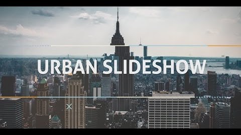 After Effects Template: Urban Dynamic Slideshow