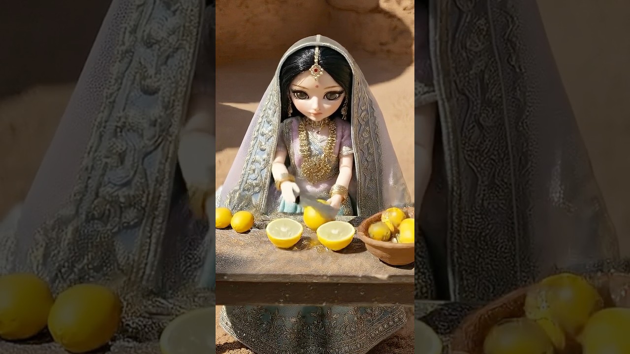 Miniature Doll Nimbu Pani Recipe🍋 | Indian Village Sunny Day