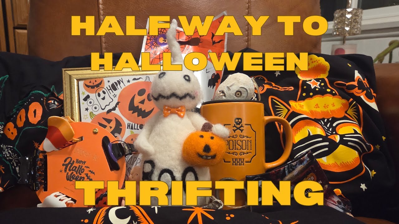 Halfway to Halloween Thrift with me I Spooky Swap Meet 2025