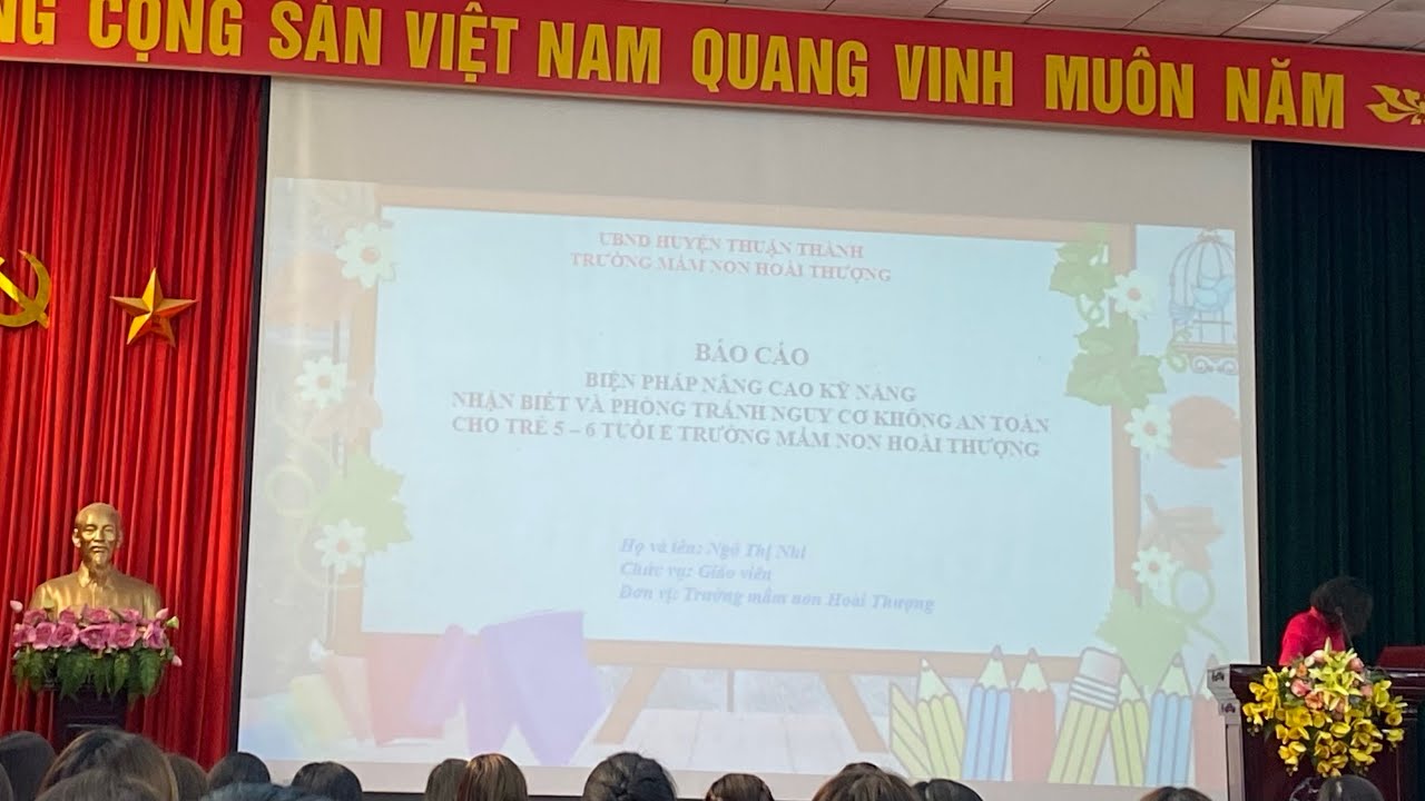 BÁO CÁO THUYẾT TRÌNH XUẤT SẮC CẤP TỈNH MẦM NON