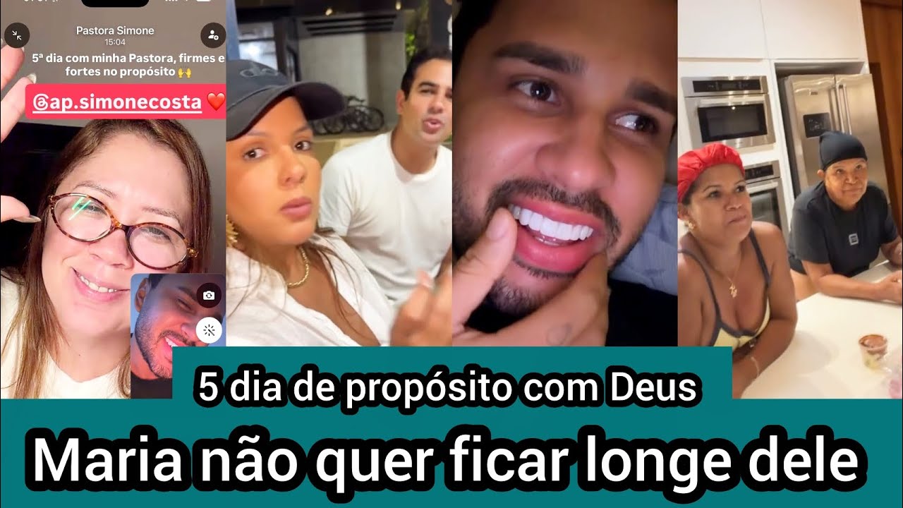 Lucas sempre leva doces pra Maria que não desgruda dele por nada - Amigos pedem pra ele não viajar 