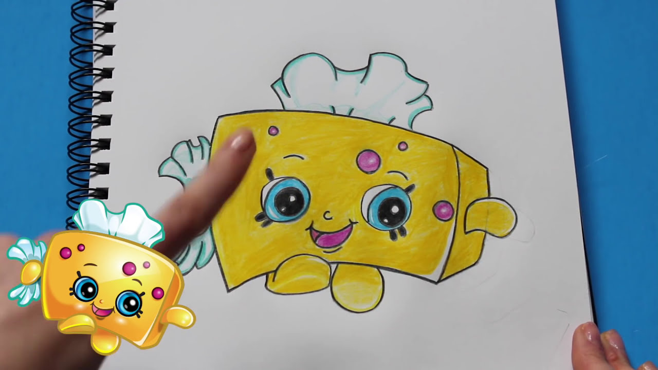 How To Draw Shopkins Season 5 Tiny Tissues Step By Step Easy Toy Caboodle Youtube