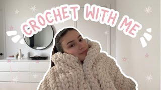 I'm working laaaate, cuz I'm a crocheter (I know you sang that) | crochet with me