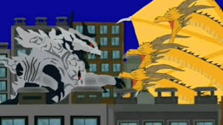 King Ghidorah vs Monster X/Keizer Ghidorah - Animation (DC2) [GP.]