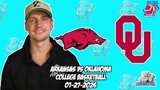 Arkansas vs Oklahoma 26 Free College Basketball Picks and Predictions NCAAB Pick