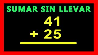 ✅👉 Sumas sin llevar de 2 cifras
