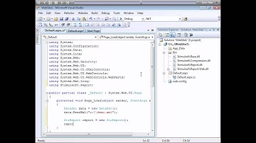 Showing Report in Web Designer - Stimulsoft Reports - [Shot on version 2012.1]