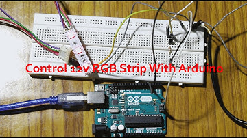 12v RGB LED Strip control with Arduino