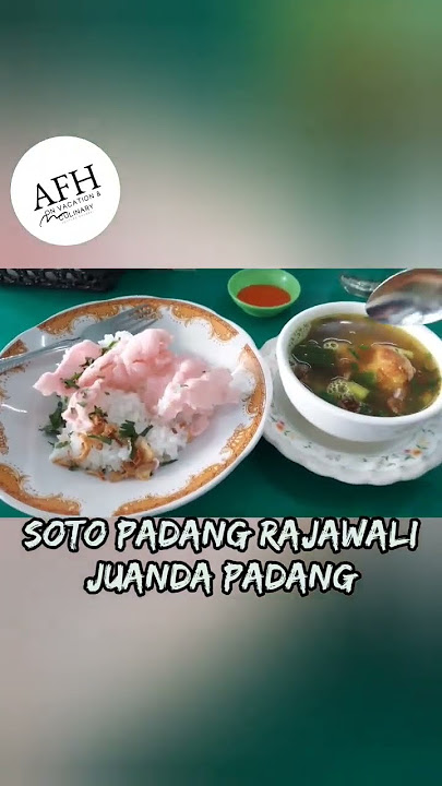 berburu sarapan pagi soto padang enak |  radjawali juanda padang #youtubeshorts #viral  #kuliner