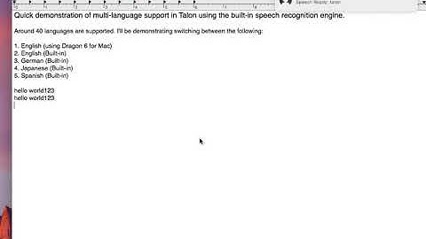 Talon Voice - Multiple Language Support