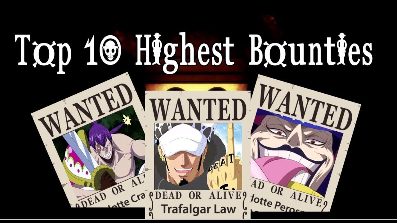 One Piece Top 10 Highest Bounties Chapter 877 Youtube