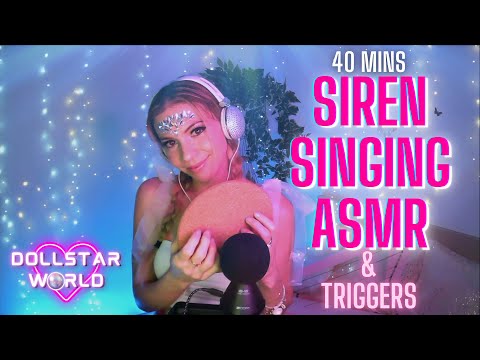 Siren Singing ASMR 40 MINS | Mesmerizing Live Singing with Relaxing Triggers | By Dollstar