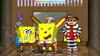 Gods Of Destruction And Ares And SpongeBob SquarePants VS Hamburglar In A MUGEN Match / Battle