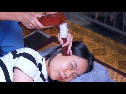 ASMR 睡眠の質を上げるハンマーマッサージ | タイの伝統 トークセン