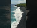 Black Sands and Turquoise Waters of Pohoiki Beach, Big Island - #short