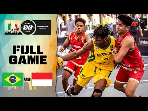 Brazil v Indonesia | Men's - Full Game | FIBA 3x3 U18 World Cup 2021