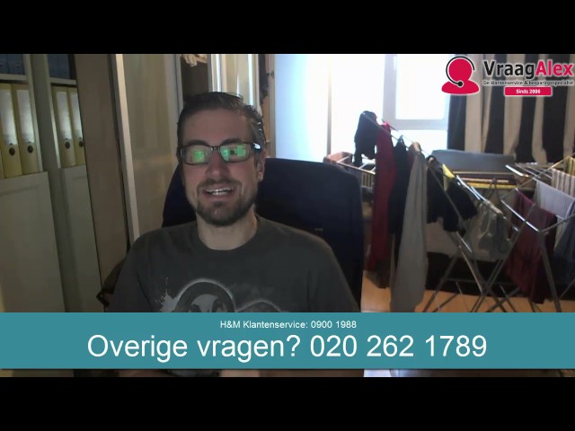 h&m klantenservice 0900 1988 geen alternatief :( (video)