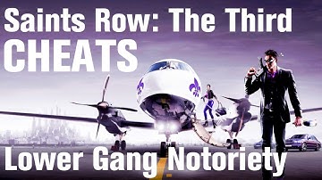 Saints Row 3 Cheats: No Gang Notoriety