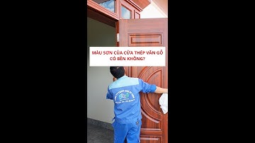 Cửa thép vân gỗ có bền không? Chất liệu sơn tĩnh điện trên cửa thép vân gỗ SBS có ưu điểm gì?
