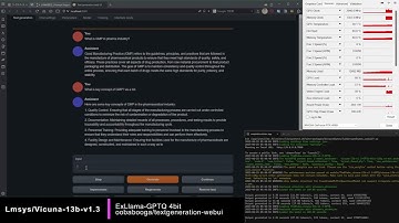 Vicuna-13b-v1.3 ExLlama GPTQ-4bit test