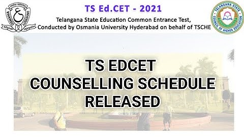 Tsedcet counselling dates|tsedcet 2021|tsedcet certicates verification 2021|thanya2guide#edcet#