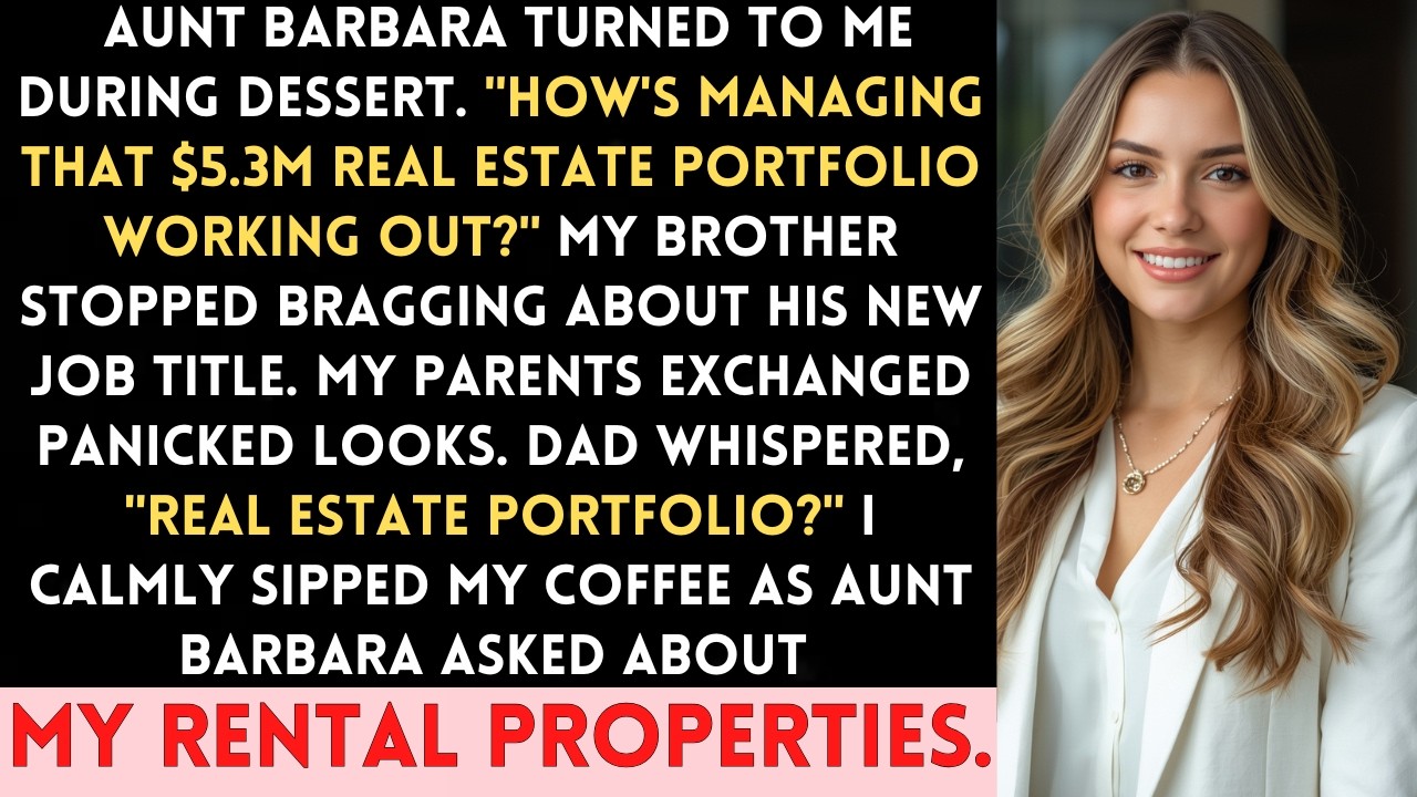 At Christmas Dinner, Aunt Barbara Asked About My '$5.3M Property Portfolio.' My Parents Went Silent.