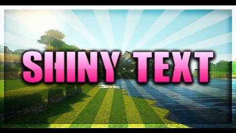 Photoshop Touch Tutorial: HOW TO MAKE SHINY TEXT