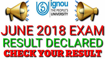 IGNOU RESULT 2018 TERM END EXAM RESULT FULL DETAIL VIDEO By TIPS GURU