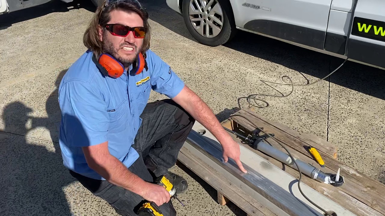 How to install stair nosings onto concrete steps using screws and