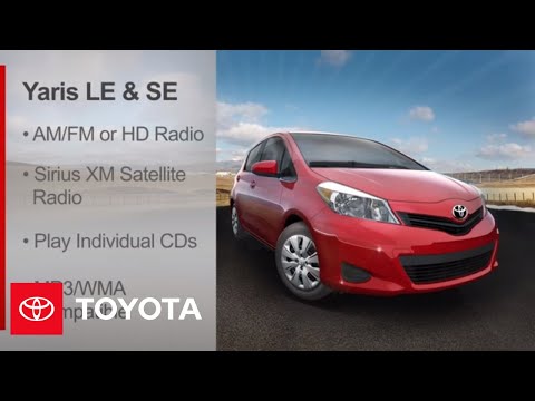 2012 Yaris 방법 : 사용 가능한 오디오 시스템 | 토요타