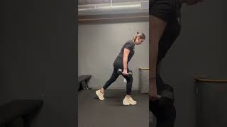 Heel-elevated 1/4 Split Squat