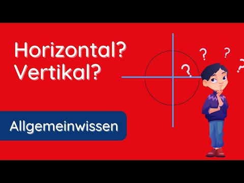 Video: Welche Richtung ist horizontal?