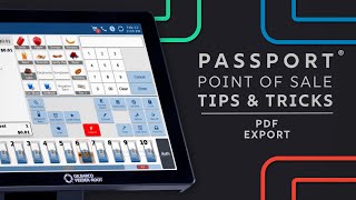 Passport POS Tips & Tricks: PDF Export