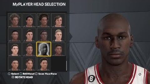 Michael Jordan face creation in 2k23