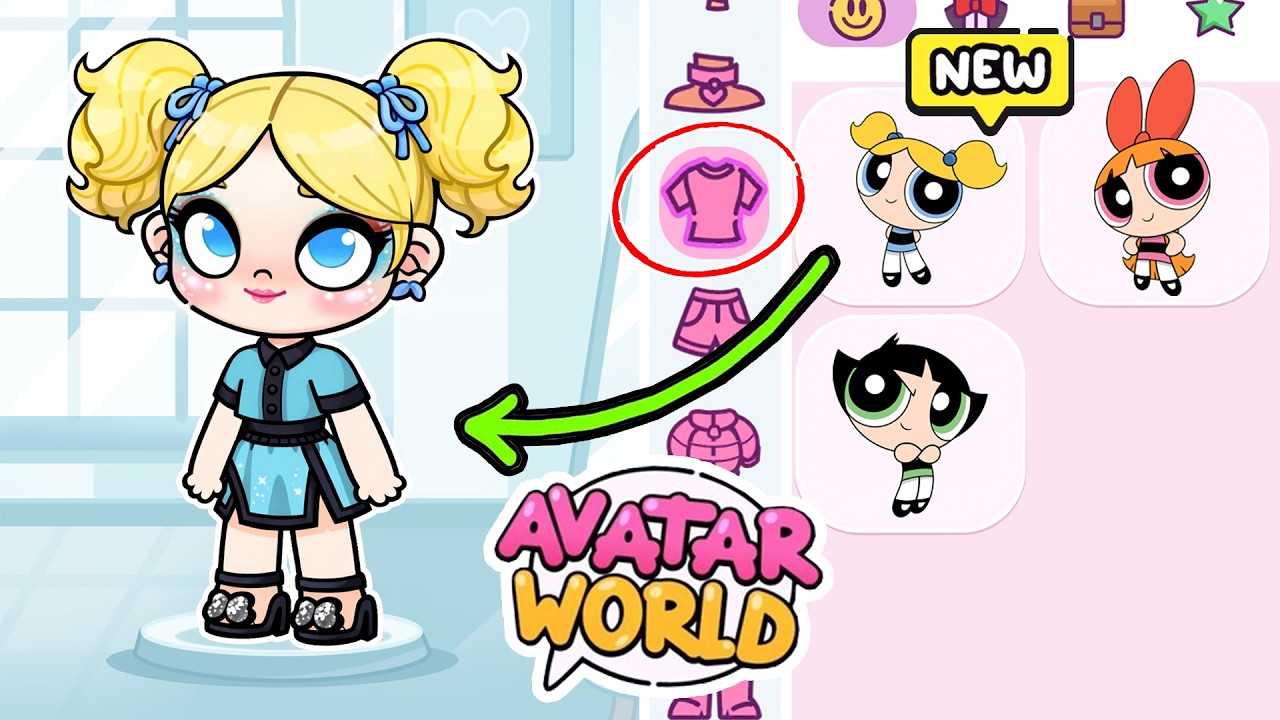 🎯 ¡FÁCIL! Cómo crear a Bubbles de Las Chicas Superpoderosas en Avatar World 🌍 PAZU