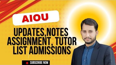Aiou update 2024 | channel introduction | #aiou