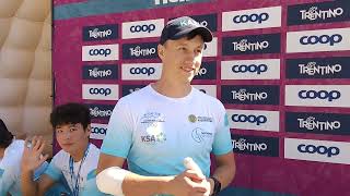 Flash interview with Kazakhstan team captain Dmitriy Kolomeyets at the World Cup final 2023.