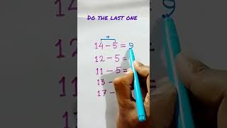 tricky subtraction, #olympiad #maths #mathstricks #mathematics #education