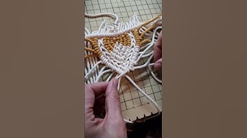 Macrame pattern idea in progress #macrame #shorts