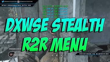 COD4 | TU4 | Dxwse Stealth R2R Menu | +Download