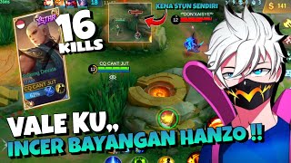 I&#39;m King Vale🔺HANZO BIKIN MERESAHKAN,, hanzo panik gua incer bayangannya#mobilelegends