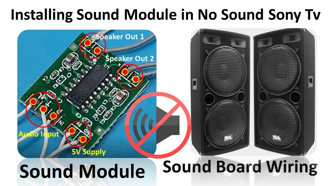 Sony Tv Sound Module #Sound Module #Sound Board - No Sound in Sony KLV-40W652D with English ...
