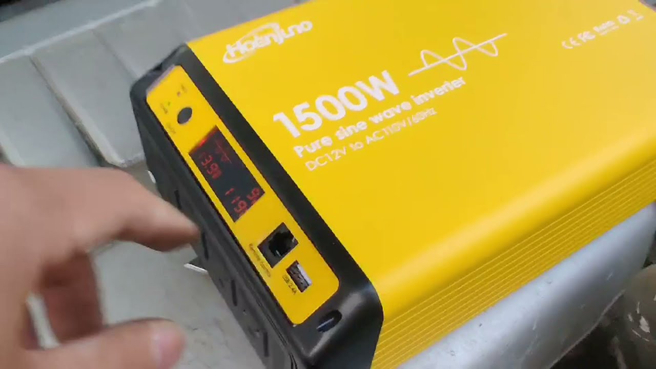 Hoenjuno 1500W Pure Sine Wave Power Inverter DC 12V to AC 110-120V