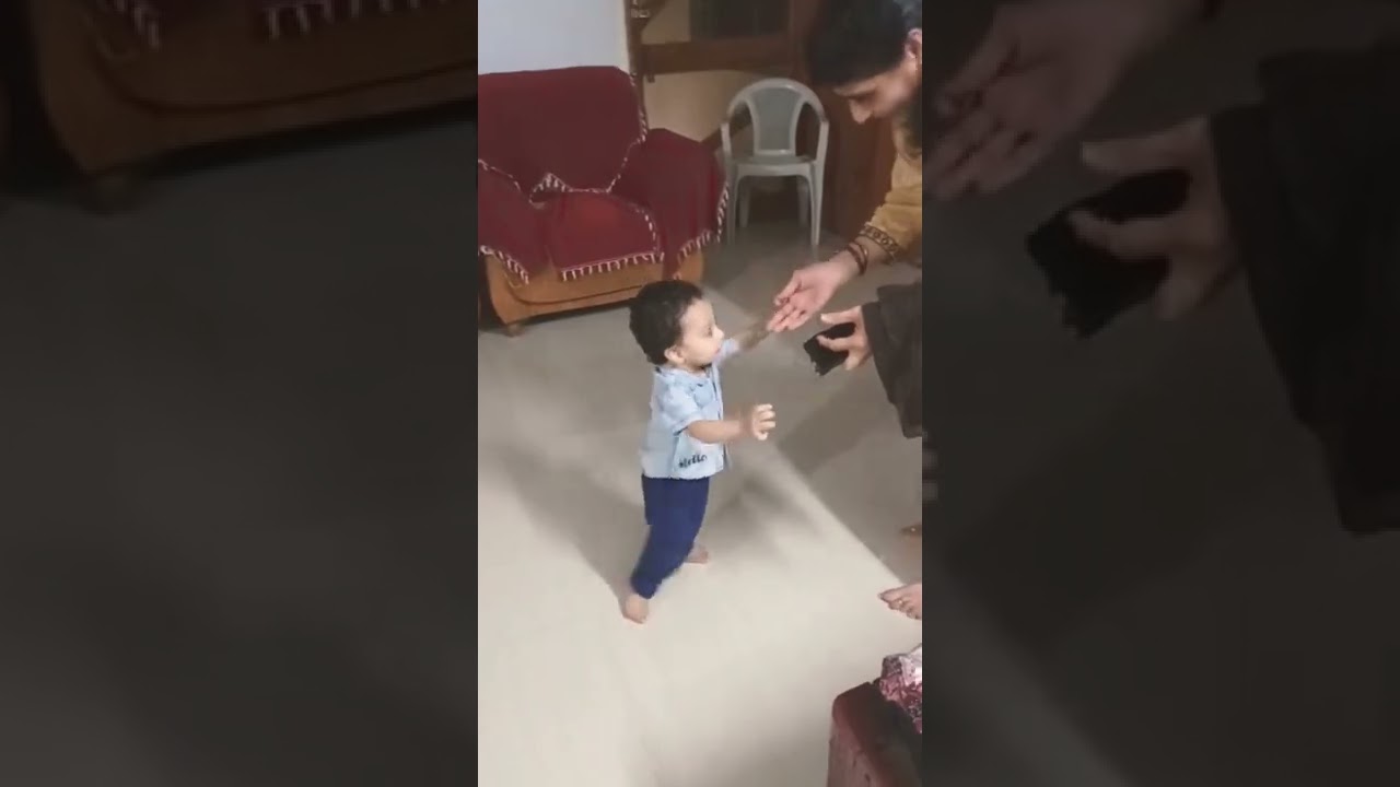 My Baby First Time Walk ❤️❤️ 